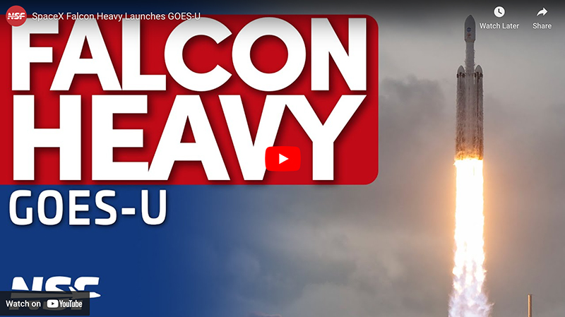 Space: Falcon Heavy Rocket Launch